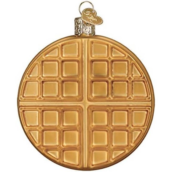 Old World Christmas Blown Glass Waffle With Blueberries Ornament - Picture 4 of 4